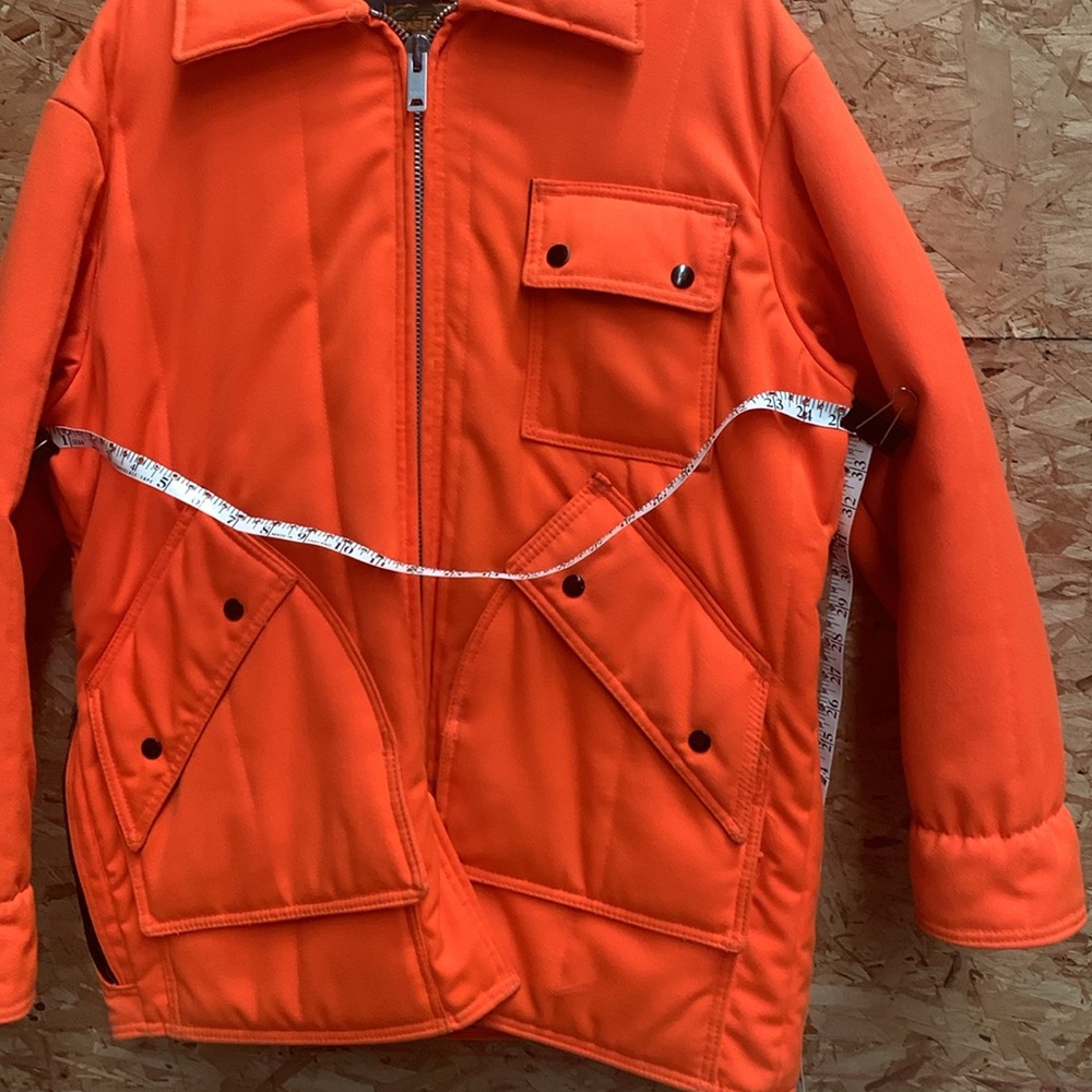Bright Orange Jacket With Multiple Pockets - image 7